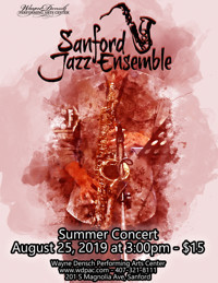 Sanford Jazz Ensemble Summer Concert show poster