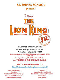 The Lion King, Jr! show poster