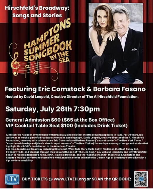 Hirschfeld's Broadway: Songs and Stories - Hamptons Summer Songbook By the Sea
