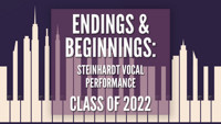Endings & Beginnings: The Steinhardt MT Class of 2022 show poster