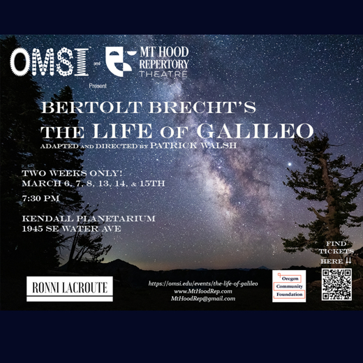 The Life of Galileo show poster
