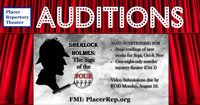 AUDITIONS - Sherlock Holmes: The Sign of the Four show poster