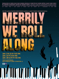 The 79th Annual Dolphin Show Presents: Merrily We Roll Along in Chicago Logo