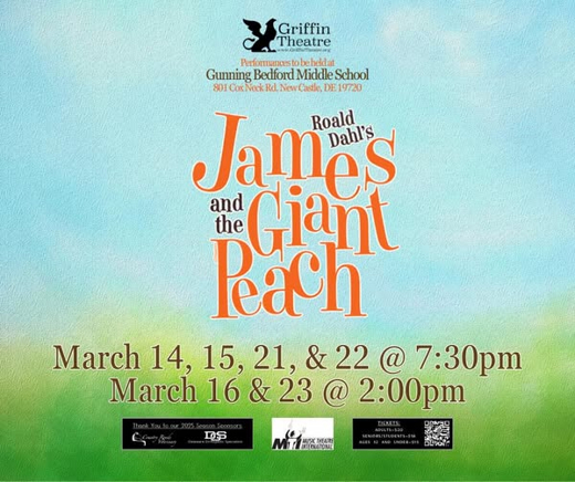 Roald Dahl's James and the Giant Peach  in Delaware