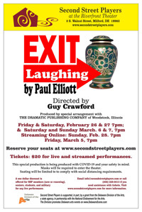 Exit Laughing show poster