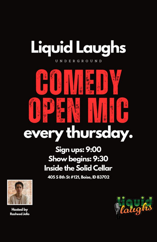 Comedy Open Mic! Liquid Laughs Underground!