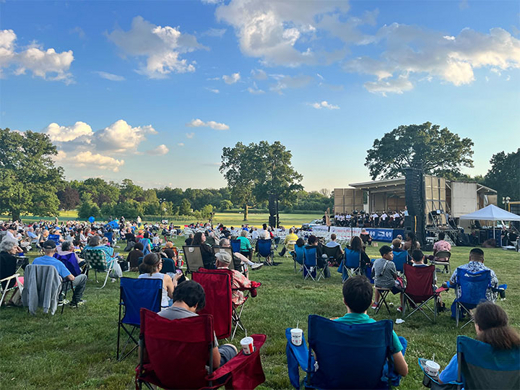 New Jersey Symphony at Branch Brook Park in Newark in New Jersey