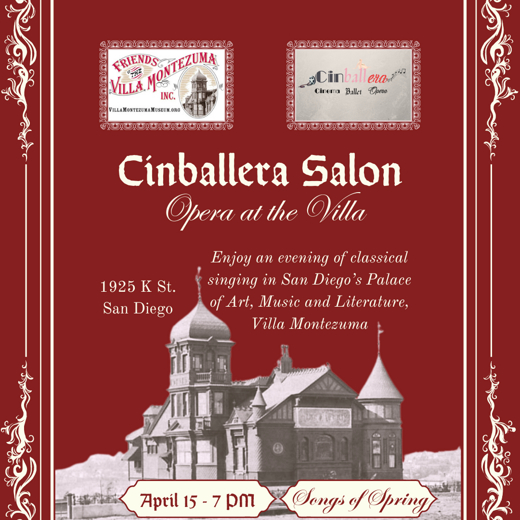 April Cinballera Salon - Songs of Spring show poster