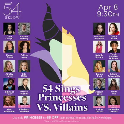 54 Sings Princesses VS Villains show poster