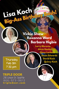 Lisa Koch Big A** Birthday Bash in Seattle Logo