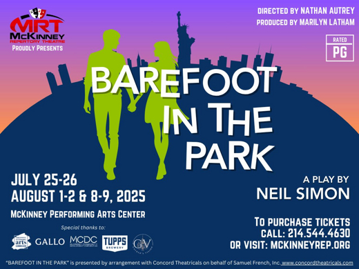 MRT presents Barefoot in the Park on 08 August 2025 in Austin