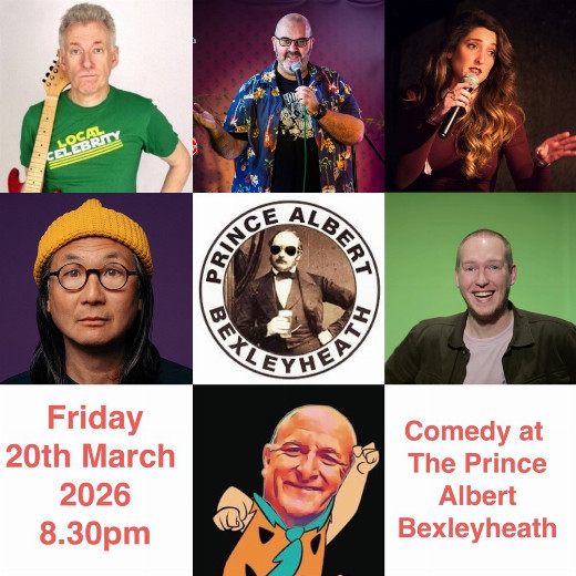 Collywobblers Comedy at The Prince Albert Bexleyheath DA6 7LE : Ronnie Golden, Kelly Convey , Rick Kieswetter , Gareth Neale , Mossy and MC Sion James