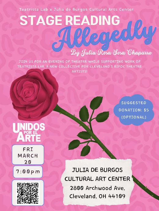 Teatrista Lab Presents Stage Reading of Allegedly at Julia de Burgos Cultural Arts Center