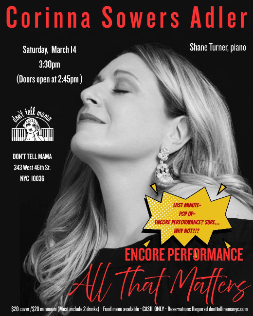 Corinna Sowers Adler: All That Matters show poster