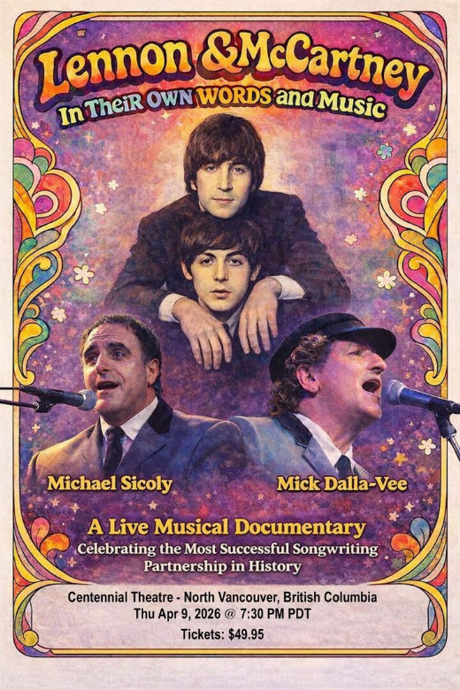 Lennon and McCartney - In Their Own Words and Music show poster