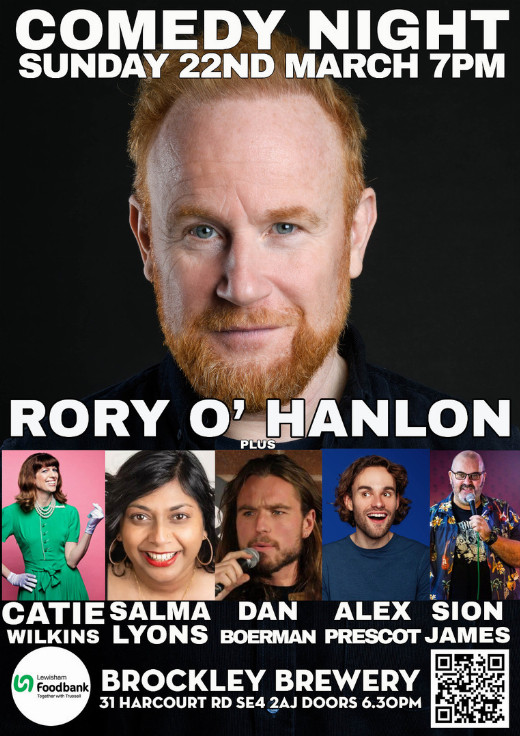 Comedy at Brockley Brewery : Rory O'Hanlon , Catie Herring , Salma Lyons , Dan Boerman and more... show poster
