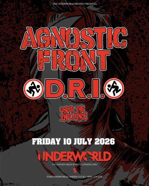 AGNOSTIC FRONT x D.R.I. at The Underworld - London in UK Regional