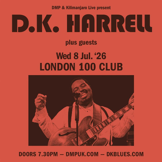 D.K. Harrell at The 100 Club - London show poster