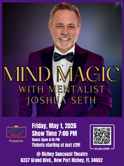 Mind Magic with mentalist Joshua Seth show poster