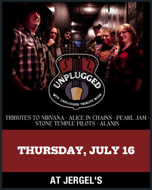 MTV Unplugged Tribute Band returns to Jergel's Rhythm Grille On July 16, 2026 in Pittsburgh