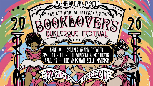 4th Annual International Booklover's Burlesque Festival show poster