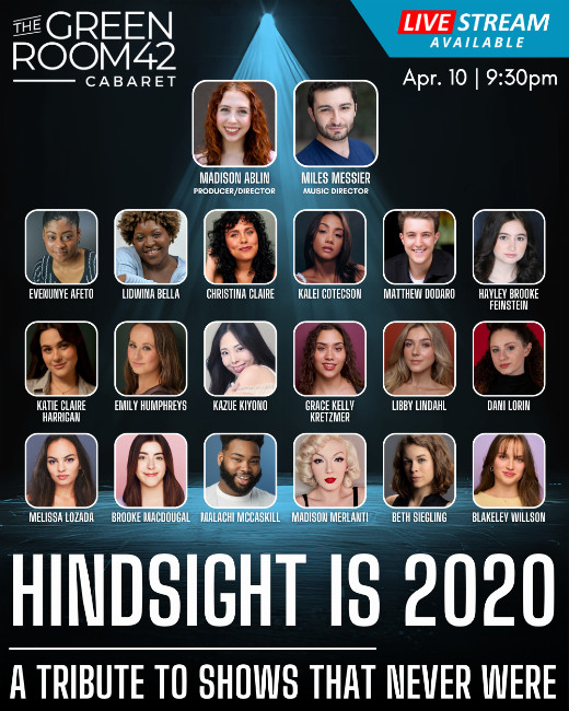 Hindsight is 2020 @ The Green Room 42 show poster