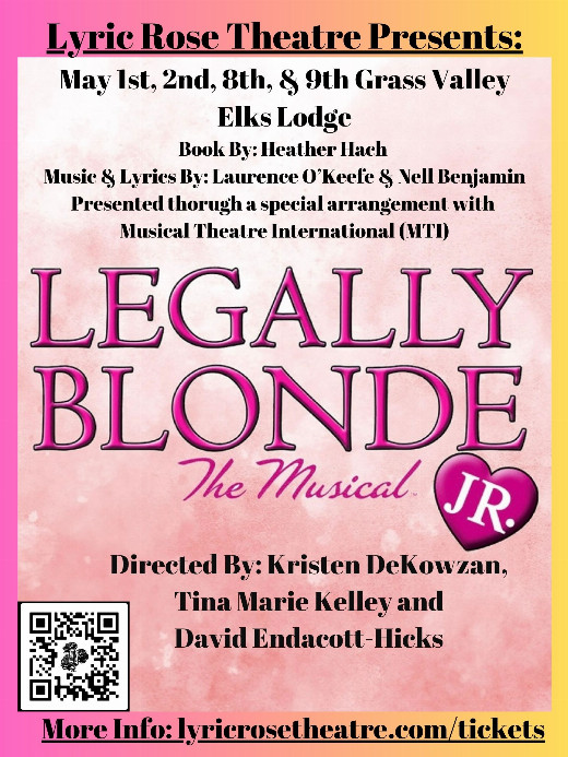 Legally Blonde Jr show poster