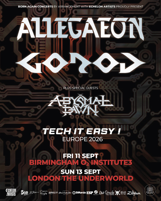 ALLEGAEON x GOROD at O2 Institute 3 - Birmingham in UK Regional