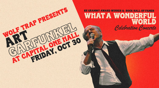 Wolf Trap Presents Art Garfunkel at Capital One Hall in Central Virginia