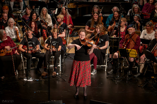 Stravaig: Fiddle champion leads Scottish Fiddlers spring concerts show poster