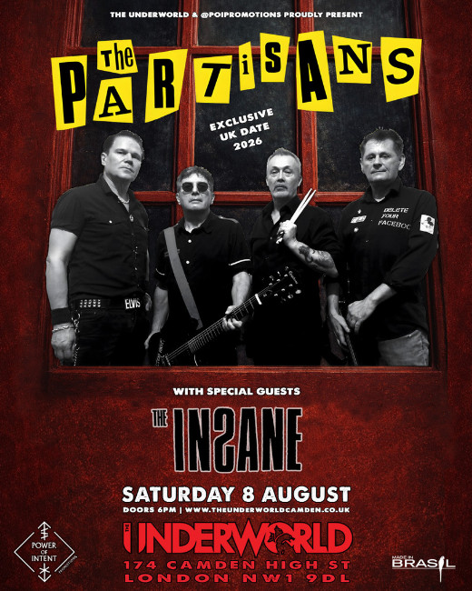THE PARTISANS at The Underworld - London in UK Regional