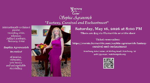 “Fantasy, Carnival and Enchantment” - concert by a celebrated pianist and Steinway Artist Sophia Agranovich show poster