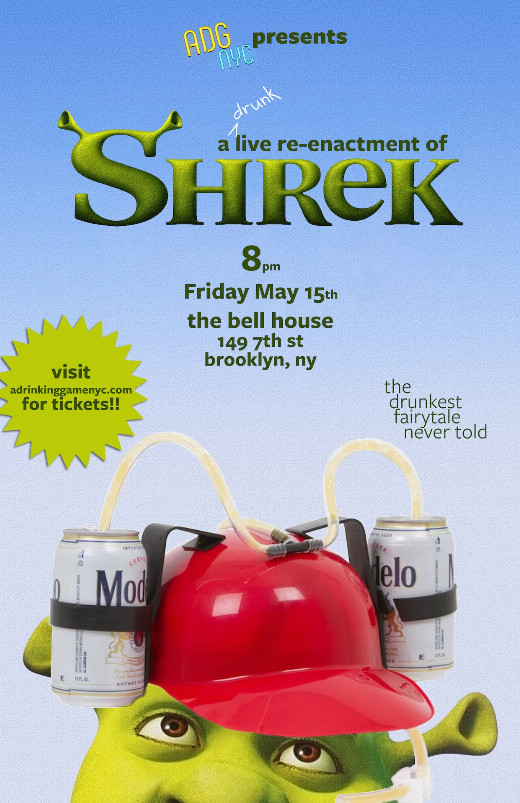 A Drinking Game NYC presents: Shrek show poster