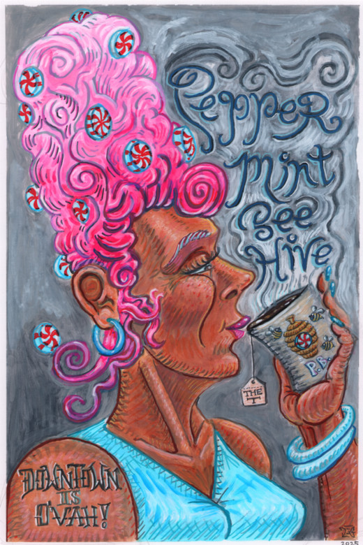 Peppermint Beehive show poster