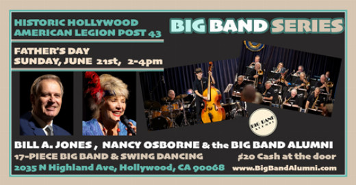 Big Band Series featuring Bill A. Jones, Nancy Osborne & the Big Band Alumni Show/Dance, Sunday, June 21, 2026 show poster