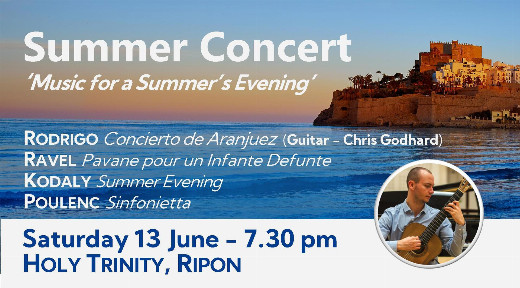 St Cecilia Orchestra 'Music for a Summer's Evening' show poster