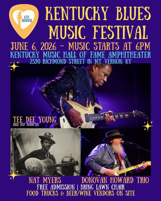4th Annual Kentucky Blues Music Festival show poster