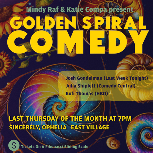 Golden Spiral Comedy show poster