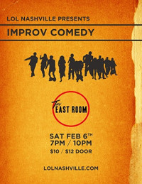 Improv Comedy at The East Room (7PM & 10PM)