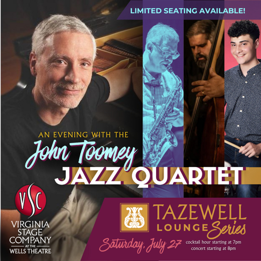 An Evening With The John Toomey Jazz Quartet in Central Virginia