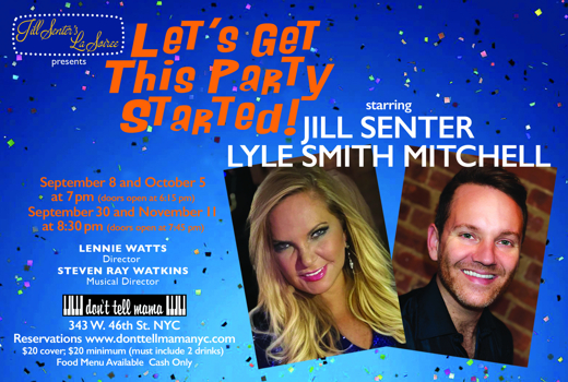 Jill Senter's La Soiree Let's Get This Party Started! show poster