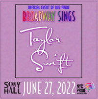 Broadway Sings Taylor Swift show poster