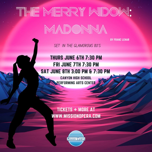 The Merry Widow: Madonna show poster