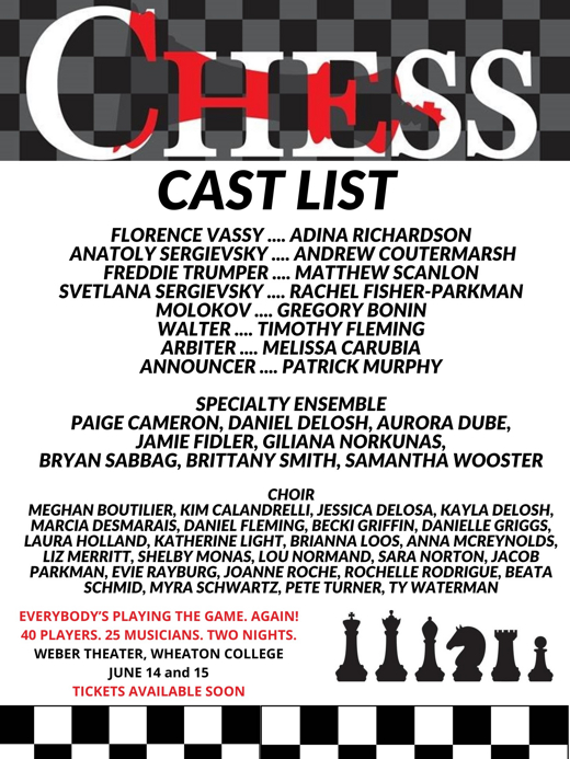 Chess: The Musical show poster