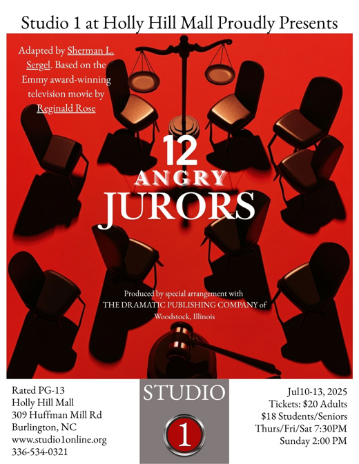 12 Angry Jurors in Raleigh