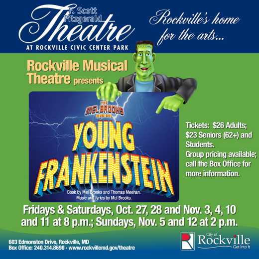 Rockville Musical Theatre presents Young Frankenstein