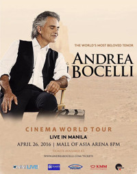 Andrea Bocelli: Cinema World Tour Live in Manila show poster