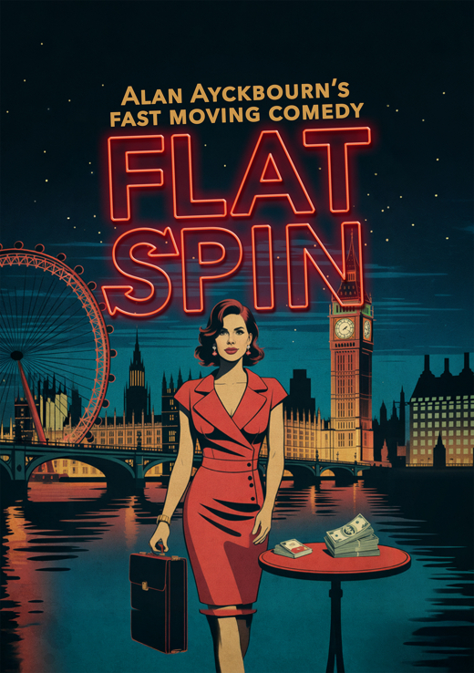 Flat Spin show poster
