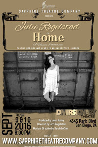 Julie Rogelstad in Home a one-woman cabaret