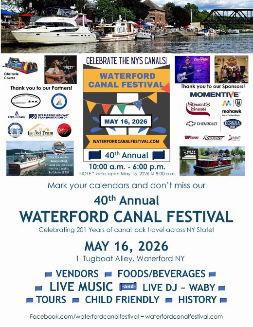 40th Annual Waterford Canal Festival show poster